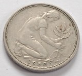 Germania , 50 Pfennig 1950 F