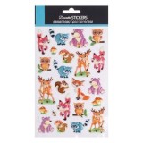 Autocolante 3D cu Animale Sălbatice, Set 23 buc, Multicolore, CMCLASS