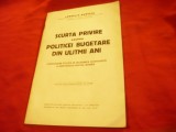 Corneliu Rudescu -Scurta privire asupra politicii bugetare din ultimii ani- 1933