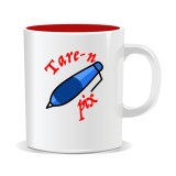 Cana personalizata cu mesaj &bdquo;tare&rdquo;, Tare-n pix