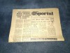 ZIARUL SPORTUL 11 IUNIE 1981