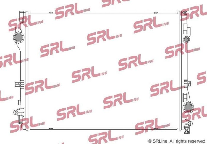 Radiator Mercedes Clasa S, motor: 2.9 D, 3.0 R6 T, 4.0 V8 T, 6.0 V12 T, intrare/iesire conectare rapida, 645x500x22, SRLine, Aluminiu/ Plastic