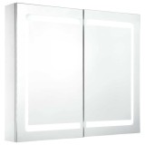 Cumpara ieftin Dulap de baie cu oglinda si LED, 80 x 12,2 x 68 cm
