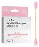 Betisoare din Bumbac si Bambus, Roz, 100 buc, Ecologice, Biodegradabile - Marca Nordics