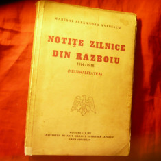 Maresal Al.Averescu -Notite zilnice din razboiu 1914-1916 -Neutralitatea -Ed1937