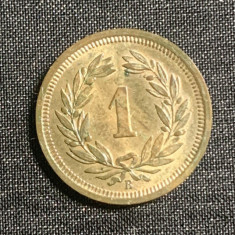 Moneda 1 rappen 1929 Elvetia