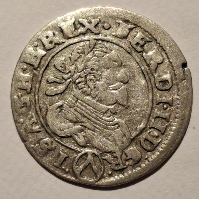 Austria 3 kreuzer 1625 / Viena argint Ferdinand ll foto