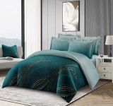 Cumpara ieftin Set de lenjerie de pat dublu din finet, cu 4 fete de perna, Evia Home FN010/138