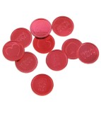 Monede decorative rosii 24 bucati Kiss and Love
