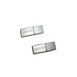 Gri, SET 2 Catarame magnetice culisante 8mm pentru sireturi incaltaminte, SIRETILA, cu Filet