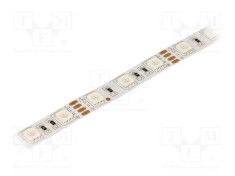 Bandă LED RGB 5050 60LED/m 12V 14,4W 300lm IP20 - LUCKYLIGHT