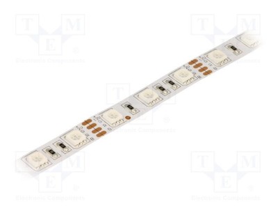 Bandă LED RGB 5050 60LED/m 12V 14,4W 300lm IP20 - LUCKYLIGHT foto