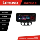 Navigatie VW Golf 5 2004-2010 clima automatica Lenovo PRO 8+256 12.3 inch qled android 4G DSP gps internet KIT-golf5-automatic