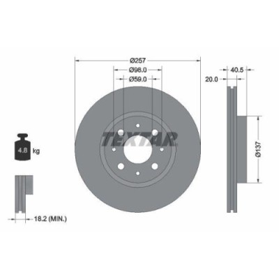 Set disc frana Alfa Romeo 145 (930) 07.94-01.01, 146 (930) 12.94-10.01, 155 (167) 01.92-12.97; Fiat Barchetta (183) 03.95-05.05, Brava (182) 10.95-06 foto