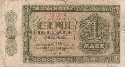 GERMANIA 1 mark 1948 VF-!!! foto