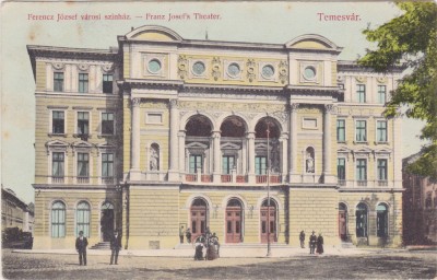 CP Timisoara Temesv&amp;aacute;r Teatru Franz Josef sz&amp;iacute;nh&amp;aacute;z ND(1906) foto