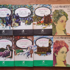FORSYTE SAGA + COMEDIA MODERNA + SFARSIT DE CAPITOL Galsworthy (8 vol. complet)