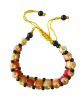 Bratara Dama Fashion Multicolor cu Margele Plastic BR103, Diametru 12cm, Lungime 24cm, Inchidere Snur