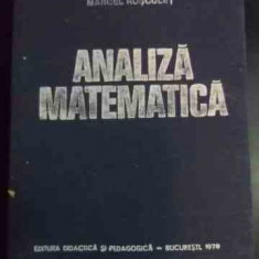 Analiza Matematica - Marcel Rosculet ,540710
