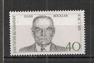 Germania.1975 100 ani nastere H.Bockler-sindicalist MG.352 foto