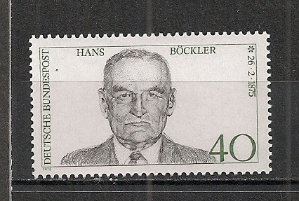 Germania.1975 100 ani nastere H.Bockler-sindicalist MG.352