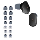 Set 14 Varfuri de schimb pentru casti Sony WF-1000XM3/WF-1000XM4, Kwmobile, Gri/Transparent, Silicon, 50710.22