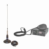 Statie Radio CB PNI Escort HP 8000L ASQ Kit cu Antena Magnetica ML160 4W AM/FM 12V ASQ Reglabil Raza 14km