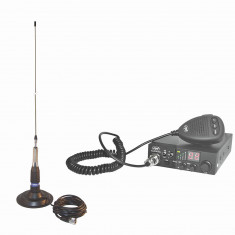 Kit Statie radio CB PNI ESCORT HP 8000L ASQ + Antena CB PNI ML160 cu magnet foto