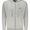 Hanorac cu fermoar barbati, cu mini logo brodat, Regular fit, gri deschis, M