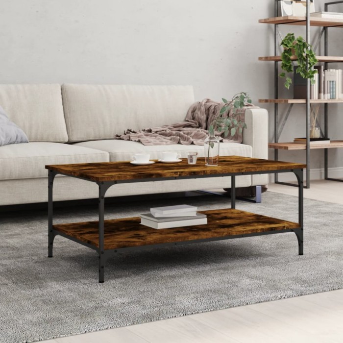 Gossi masuta de cafea, stejar fumuriu, 100x55x40 cm, lemn prelucrat