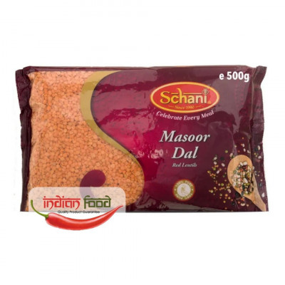 Schani Red Lentils Masoor Dal (Linte Rosie) 500g foto