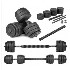 Set 12 Gantere 20 kg, Bara Inclusa, TechGym ActiveBody foto