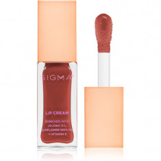 Sigma Beauty Lip Cream Ruj de buze lichid, de lunga durata culoare Rosewood 5,1 g