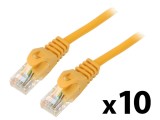 Cablul Patch U/UTP 5e CCA PVC Portocalie 0,25m 26AWG