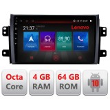 Navigatie Suzuki SX4 2006-2013 E-124 Octa Core cu Android Radio Bluetooth Internet GPS WIFI DSP 4+64GB 4G RESIGILAT CarStore Technology