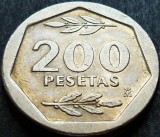 Moneda 200 PESETAS - SPANIA, anul 1986 *cod 1248 A