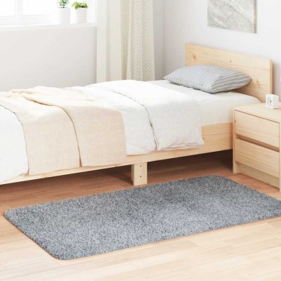 vidaXL Covor shaggy cu pom &amp;icirc;nalt, NAVARRA, gri deschis, 80x150 cm 4102818 foto