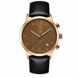 OUBELS Ceas barbatesc Quartz, BUSINESS Cronograf, Data, Zi a saptamanii