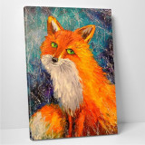 Cumpara ieftin Tablou decorativ Fox, Modacanvas, 50x70 cm, canvas, multicolor
