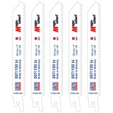Wilpu 007/150 BI - Set panze fierastrau sabie bimetal 150 mm 5 dinti/inch dantura speciala 5 bucati