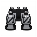 Set Huse Scaune Universale Nero Gri Personalizate cu Kia