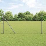 Gard hexagonal Gri 1.4x10 m Oțel