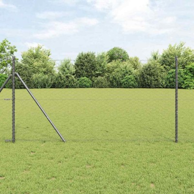 Gard hexagonal Gri 1.4x10 m Oțel foto