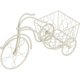 Suport metalic pentru ghiveci flori, MagicHome, model bicicleta, 52x22x32 cm, Magic Home