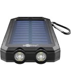 Solar PowerBank 8000mAh cu lanterna LED busola rezistent la socuri