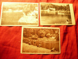 3 Ilustrate RPR - Tusnad - Strandul si - Cu barca pe lac- 1951 ,&#039;53 ,&#039;62, Circulata, Printata