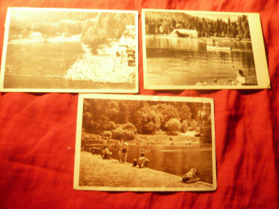 3 Ilustrate RPR - Tusnad - Strandul si - Cu barca pe lac- 1951 ,&amp;#039;53 ,&amp;#039;62 foto