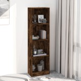 vidaXL Bibliotecă 4 niveluri stejar fumuriu 40x24x143 cm lemn compozit