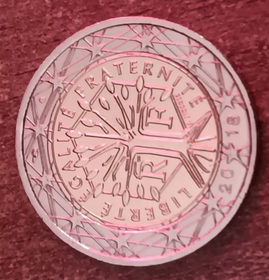 C50 - Moneda foarte veche - 2 euro - Franta - 2018 foto