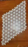 Fata de masa | Set mileuri crosetate manual, 2 romburi mari + 1 patrat mare + piese mici
